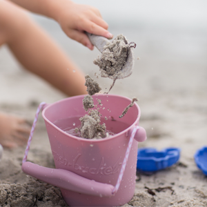 Zusammenklappbarer Eimer für Wasser und Sand – Puderrosa - tablude.com
