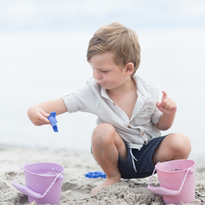 Zusammenklappbarer Eimer für Wasser und Sand – Puderrosa - tablude.com