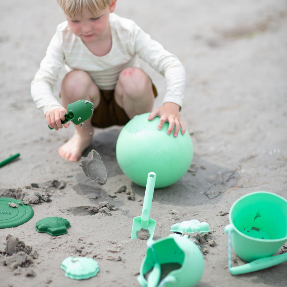 Zusammenklappbarer Eimer für Wasser und Sand – Mint - tablude.com