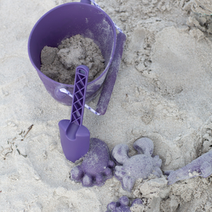 Zusammenklappbarer Eimer für Wasser und Sand – Violett - tablude.com