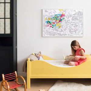 Riesiges Malbuch – Dinosaurier 100 x 70 cm - tablude.com