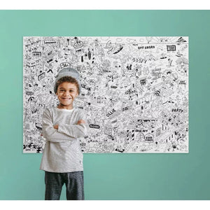 Riesiges Malbuch – Surf & Skate 100 x 70 cm - tablude.com