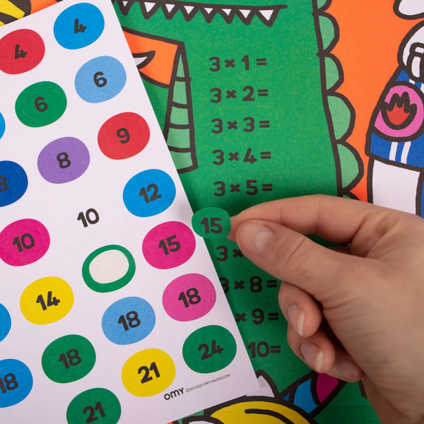 Lernaufkleber – Multiplikationstafel - tablude.com