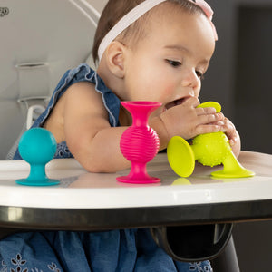 Rasseln Saugnäpfe Pip Squigz Loops - Bobo Orange - tablude.com