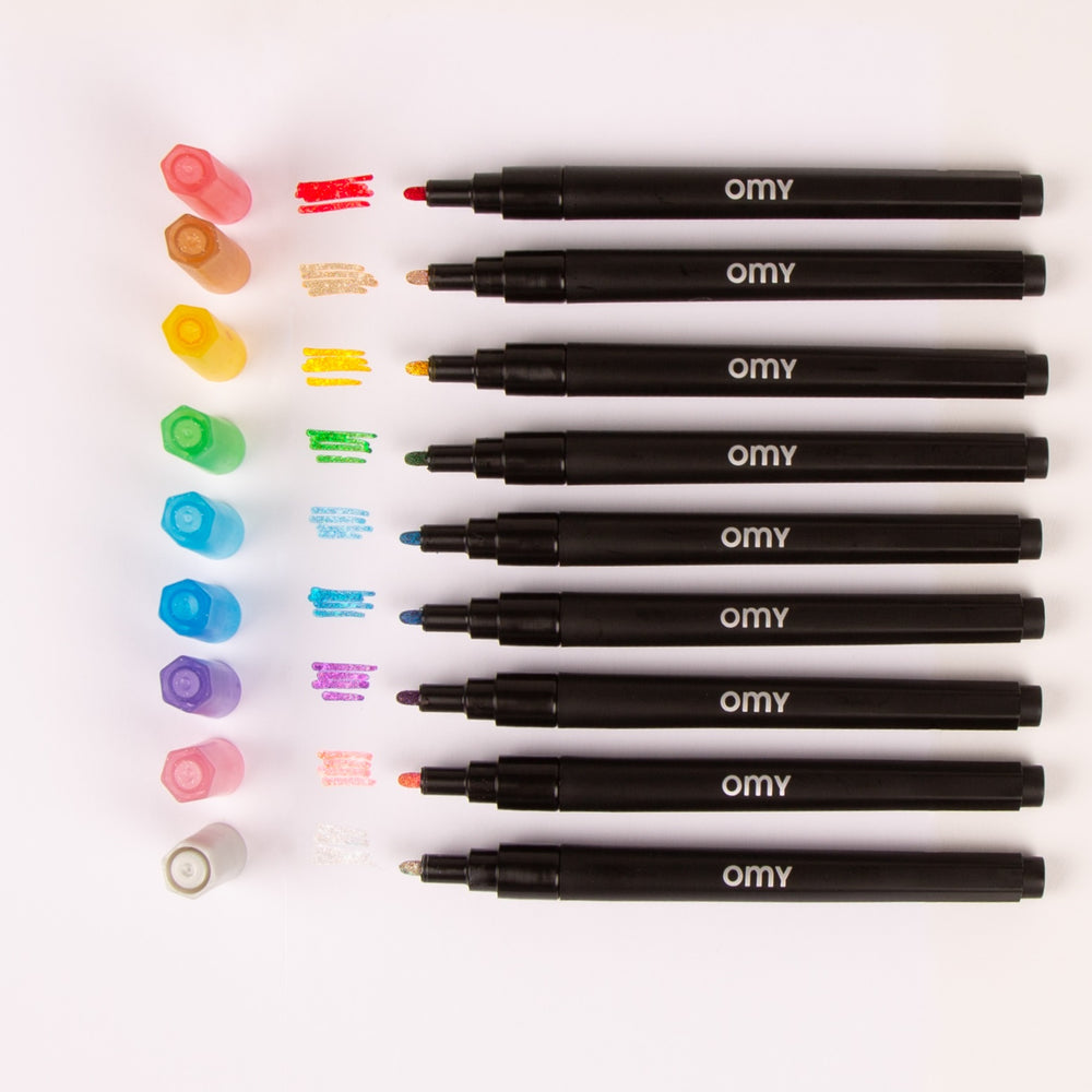 Marker - Glitter 9 Stk. - tablude.com