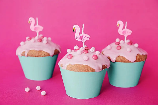 Geburtstagskerzen – Flamingos