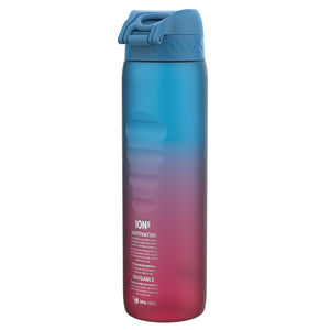Trinkflasche 1000 ml - Motivator Farbverlauf Blau/Rosa
