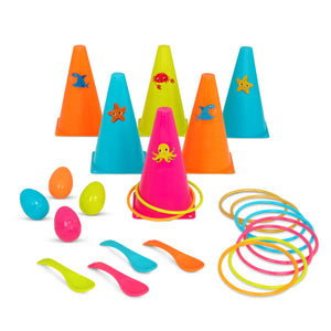 2er-Set Spiele für draußen - Reifen und Eier - tablude.com