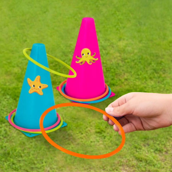 2er-Set Spiele für draußen - Reifen und Eier - tablude.com