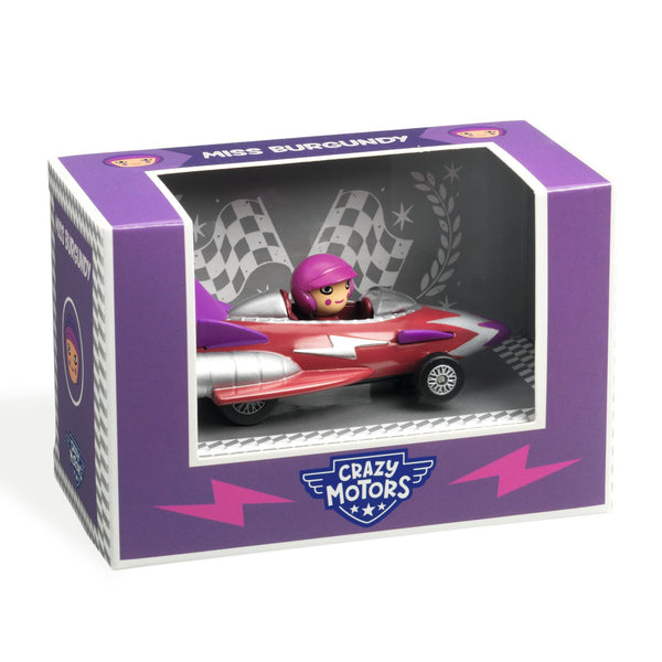 Samochód Djeco Crazy Motors - Miss Burgundy - tablude.com