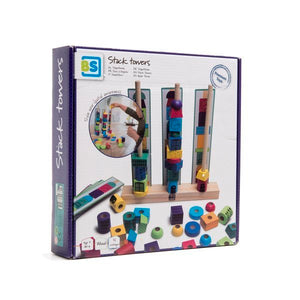 Holzpuzzle – Turm aus Bausteinen - tablude.com
