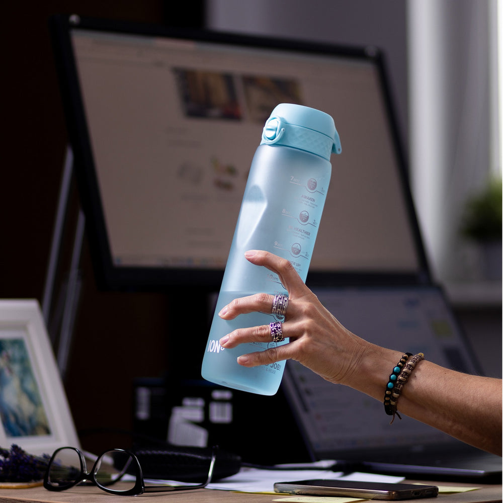 Trinkflasche 1000 ml - Motivator Blau