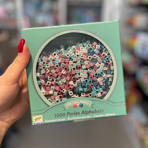 Set zum Basteln von Schmuck - Silberne Buchstaben - tablude.com