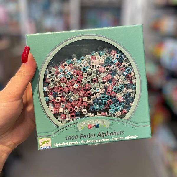 Set zum Basteln von Schmuck - Silberne Buchstaben - tablude.com
