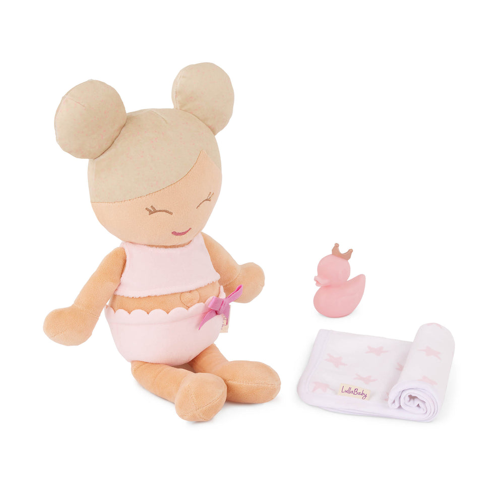 Badepuppe Bath Doll Babi mit blonden Haaren