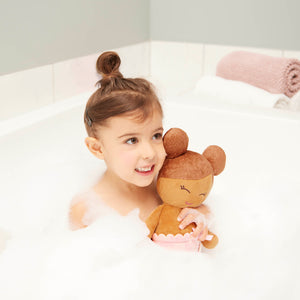 Badepuppe Bath Doll Babi mit braunen Haaren