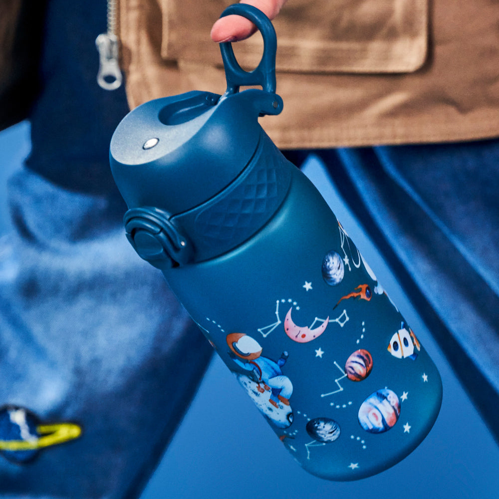 Trinkflasche für Kinder 400 ml - Weltraum