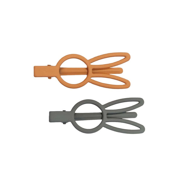 Haarclips Cuty Clips - Bunny Eyes Grau-Orange