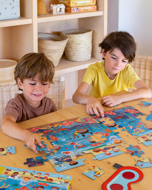 Puzzle mit Zauberbrille – Strand 4+ - tablude.com