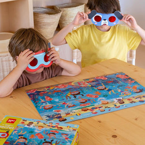 Puzzle mit Zauberbrille – Strand 4+ - tablude.com