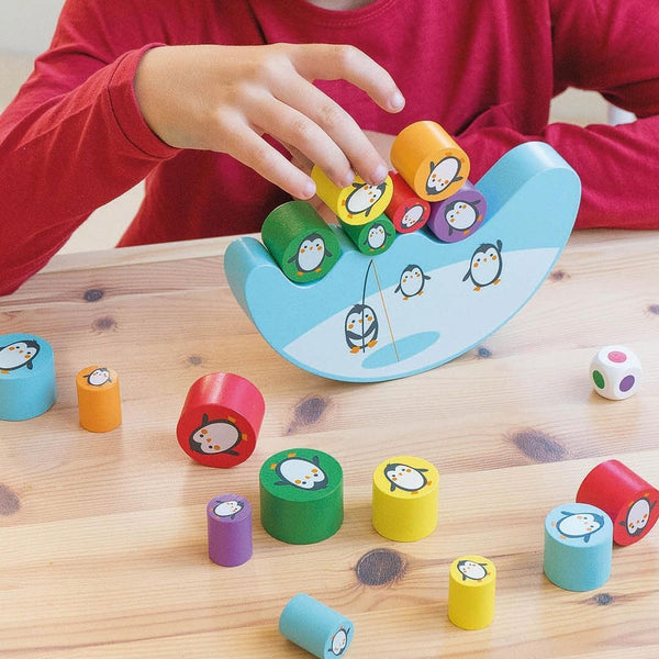 Geschicklichkeitsspiel – Balancierende Pinguine - tablude.com