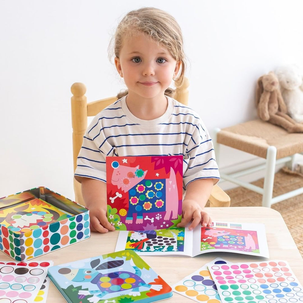 Kreativset mit Stickern – Hund - tablude.com