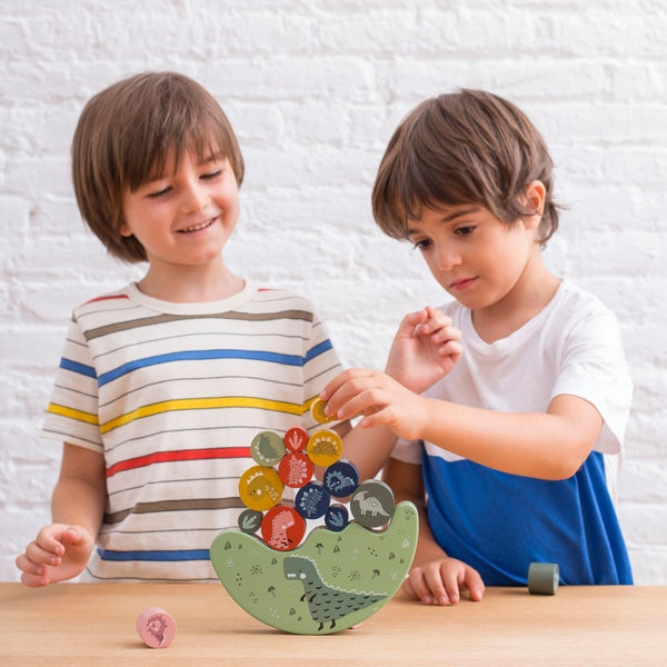 Geschicklichkeitsspiel – Balancierende Dinosaurier - tablude.com