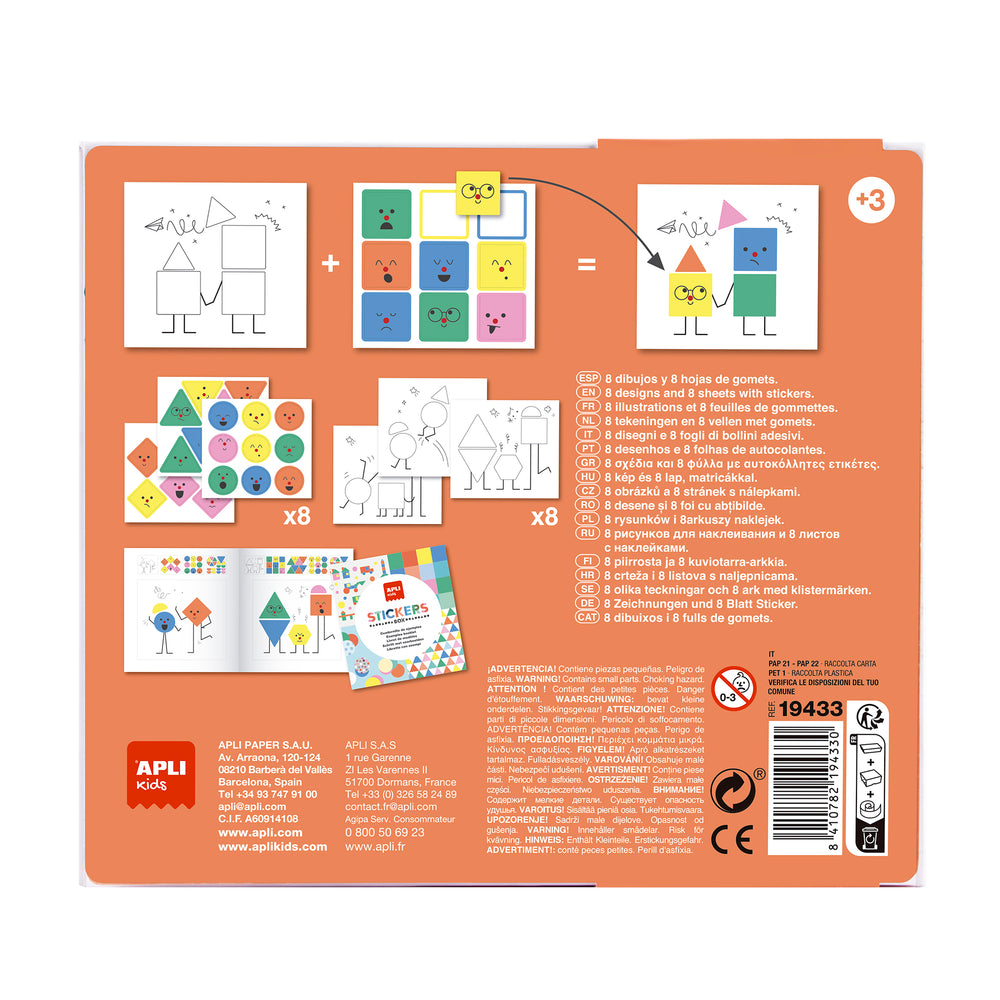 Set mit Aufklebern – Emotionen - tablude.com