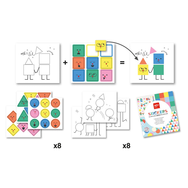 Set mit Aufklebern – Emotionen - tablude.com