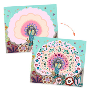 Kunstset mit Steinen – Pfau - tablude.com