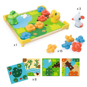 Mozaika Ducky&Co Djeco - Kolorowe obrazki - tablude.com