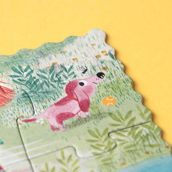 Zweiseitiges Puzzle für Kinder, 24 Teile – Katzen und Hunde - tablude.com