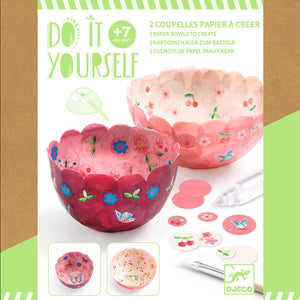 Do it yourself - Papierbecher rosa - tablude.com