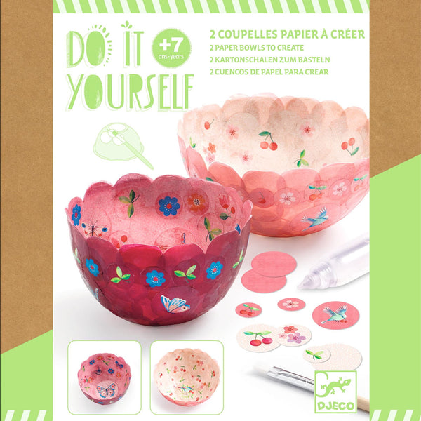 Do it yourself - Papierbecher rosa - tablude.com