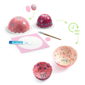 Do it yourself - Papierbecher rosa - tablude.com