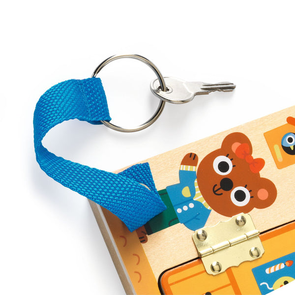 Zabawka manualna domek Djeco - Cabanalock - tablude.com