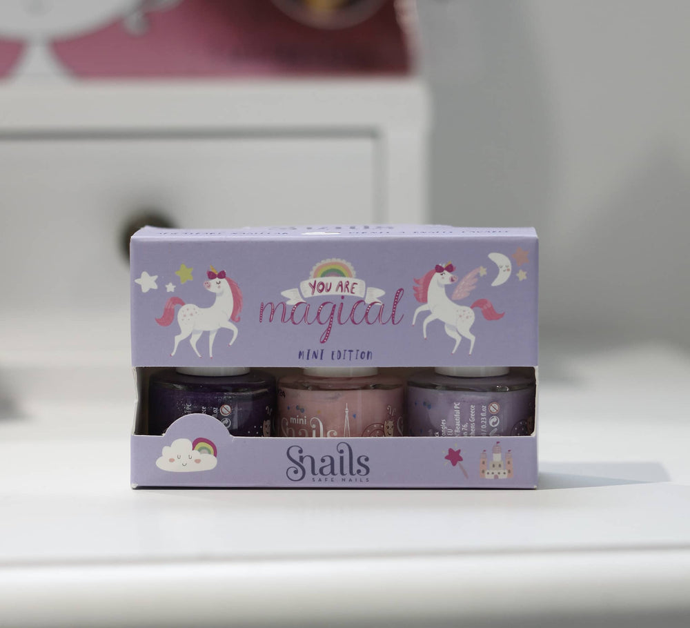 Set mit 3 Nagellacken für Kinder Mini - Unicorn Sonderedition