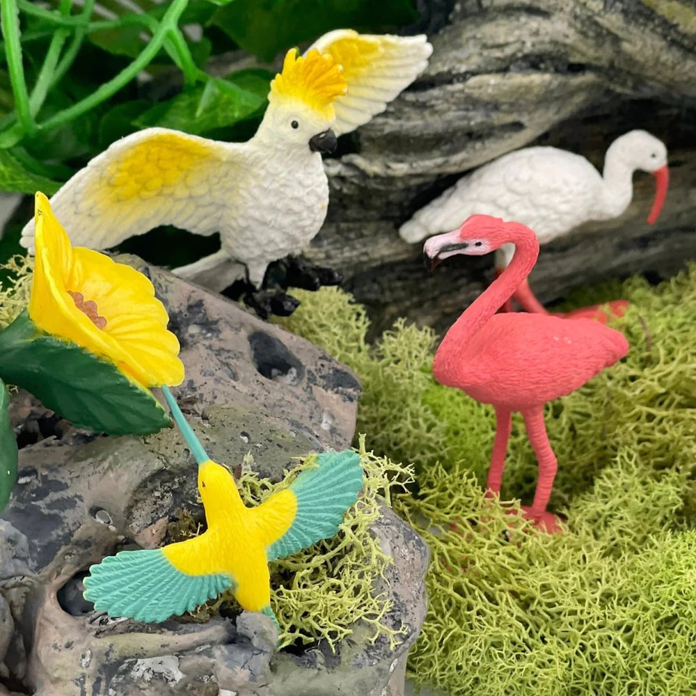 Figurenset in einer Tube TOOB – Exotische Vögel - tablude.com