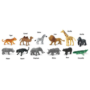 Figurenset in einer Tube TOOB – Wilde Tiere - tablude.com
