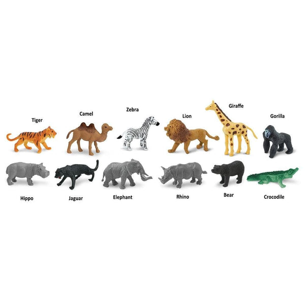 Figurenset in einer Tube TOOB – Wilde Tiere - tablude.com