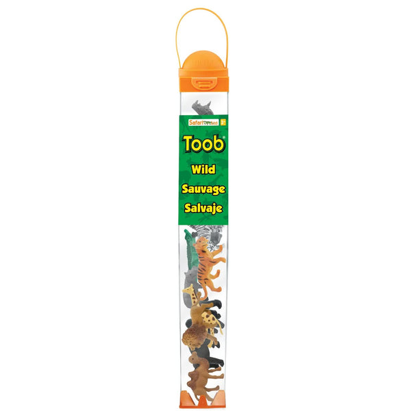 Figurenset in einer Tube TOOB – Wilde Tiere - tablude.com