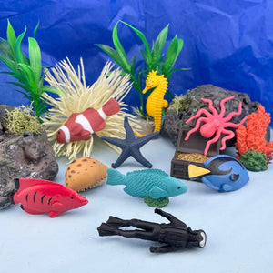 Figurenset in einer Tube TOOB - Korallenriff - tablude.com