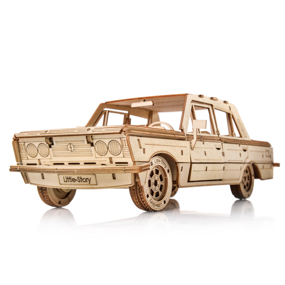 Holzpuzzle 3D-Modell – FSO Fiat 125p