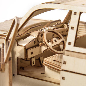 Holzpuzzle 3D-Modell – FSO Syrena 105