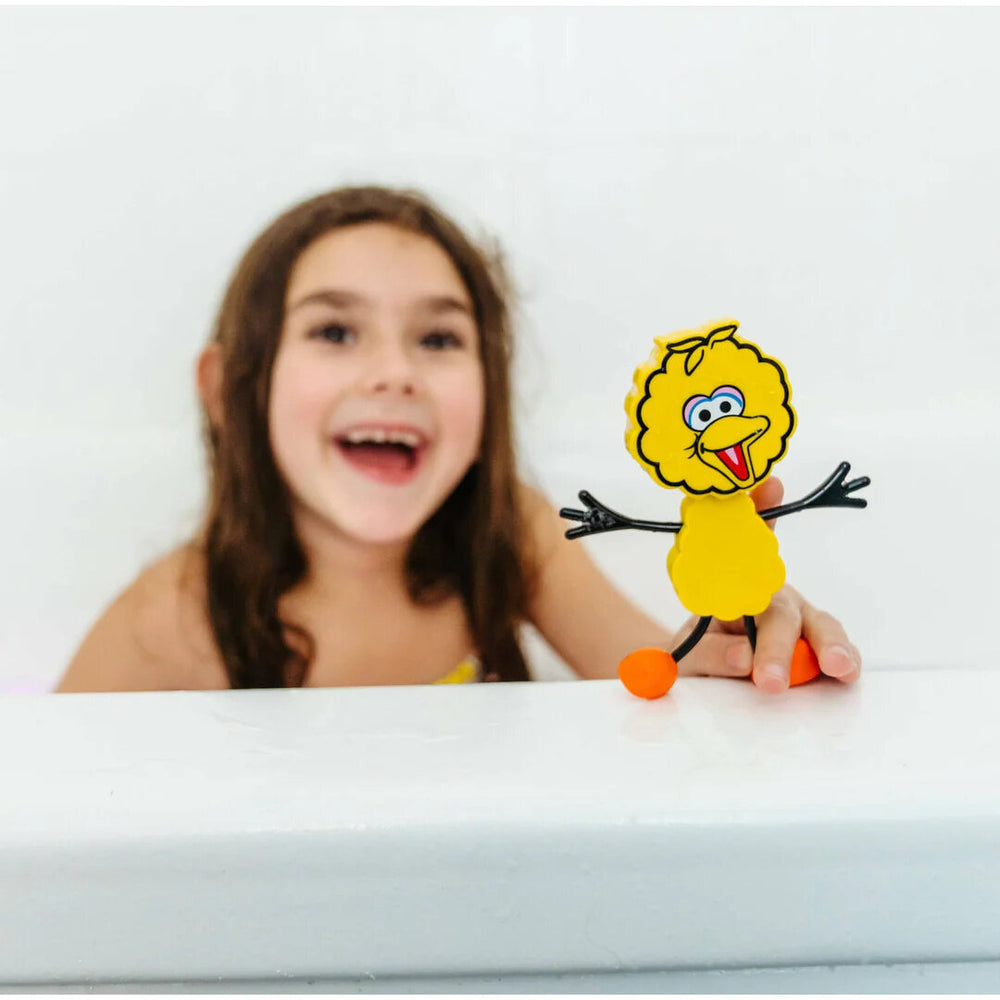 Badefigur Großer Vogel – Set mit zwei sensorischen Würfeln, die im Wasser leuchten - tablude.com