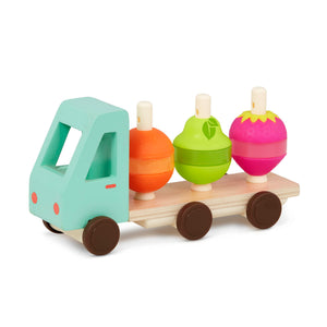 B. toys Holz-Lastwagen mit Obst Stack & Roll Fruit Truck - Ansicht 4