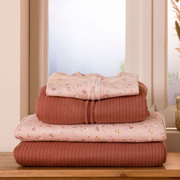 Leichter Baumwollschlafsack 6-18 m 0,4 TOG – Pure Pink Blush - tablude.com