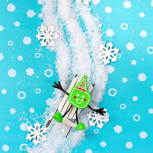 Badefigur Weihnachtsedition – Set mit zwei im Wasser leuchtenden Sensorikwürfeln - tablude.com