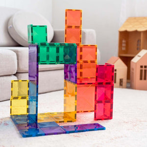 Magnetbausteine – Regenbogen-Quadrat-Set 42 Teile - tablude.com