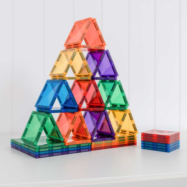Magnetbausteine – Regenbogen-Quadrat-Set 42 Teile - tablude.com